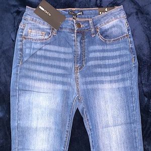 Medium Blue Wash Skinny Jeans